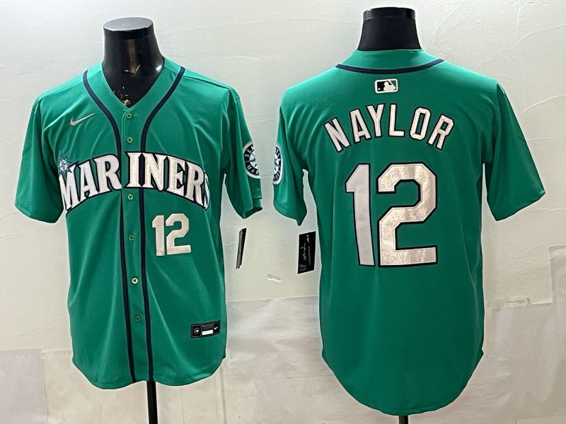 Men Seattle Mariners #12 Naylor Green Game 2026 Nike MLB Jersey style 04